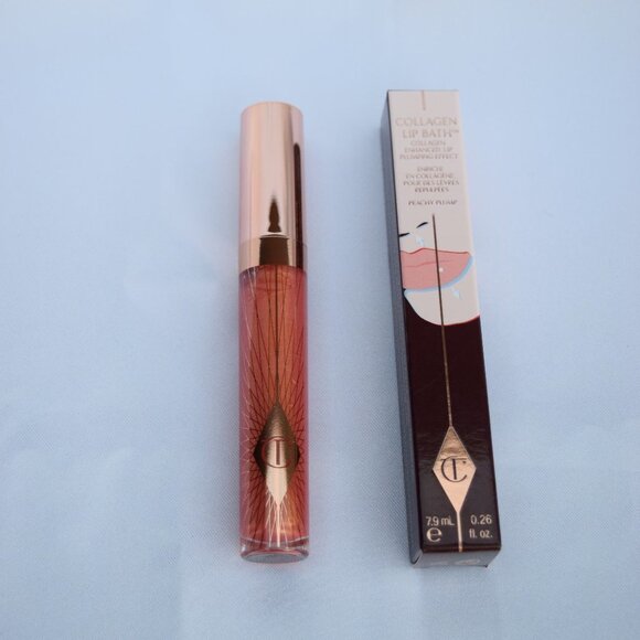 Charlotte Tilbury Collagen Lip Bath Gloss - Peachy Plum, NEW - Full Size - Picture 4 of 12